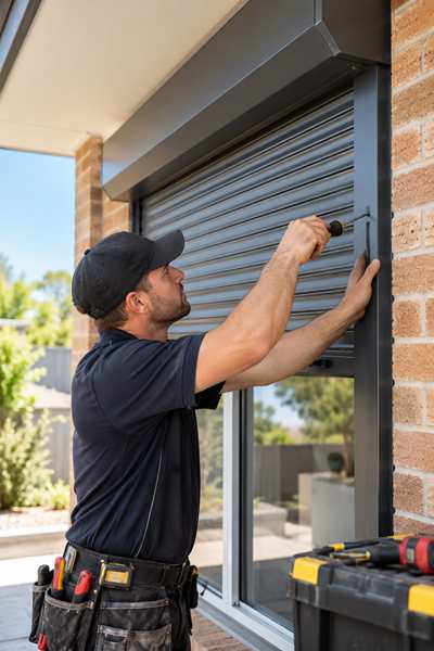 Roller Shutter Repair in Progress